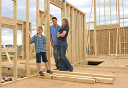 Happy Family Building Home